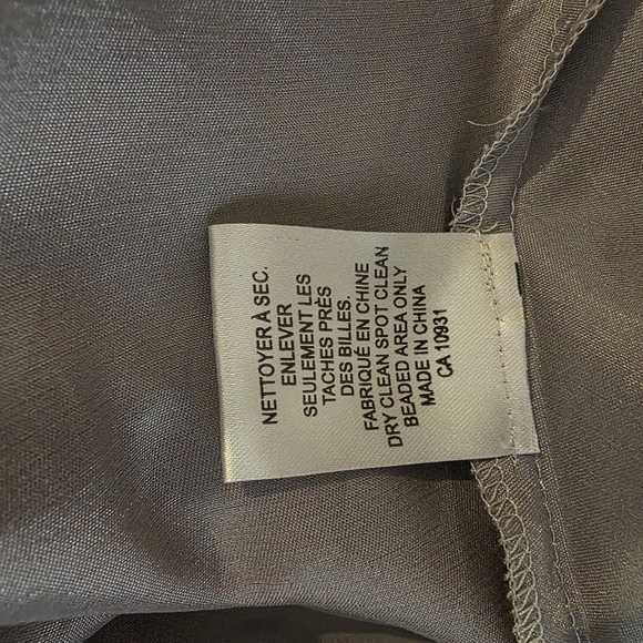 Laura Elegant Gray Strapless Dress - size 6 - Picture 11 of 11